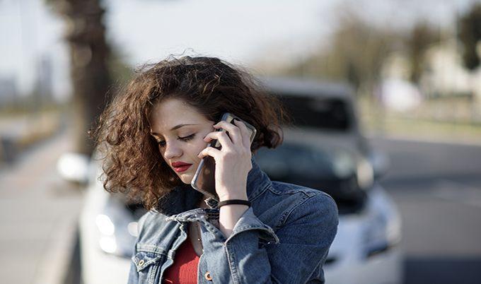 woman talking on cellphone