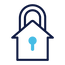 house lock icon