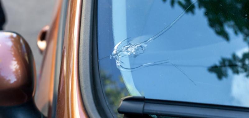 cracked windshield