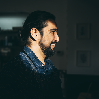 Man in restaurant