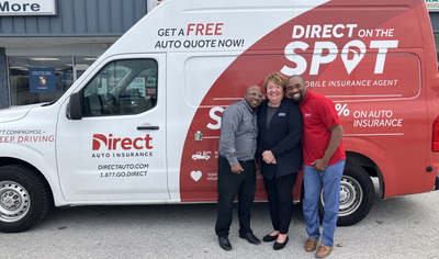 Dottie van with agency team members in Tampa FL