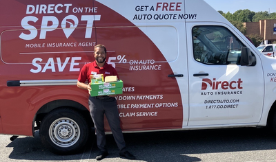 Dottie Van delivering lunch