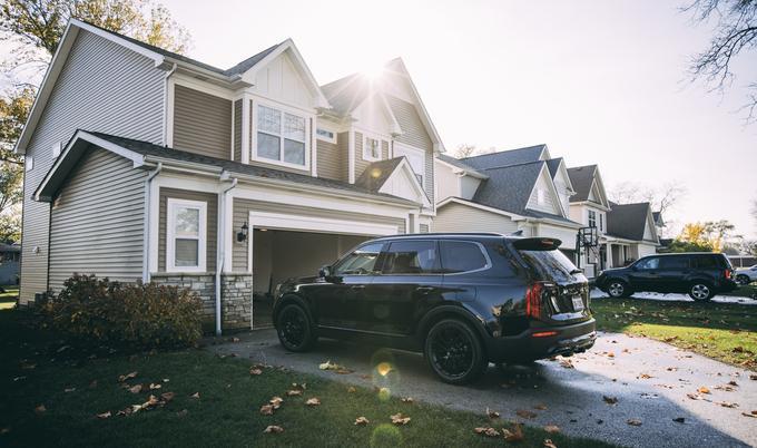 suv outside of house