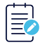 Edit note icon