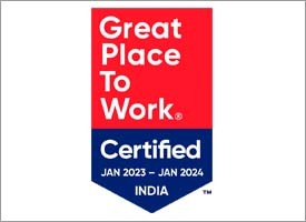 Award, Great Place to Work, Certified, Jan 2023-2024, India