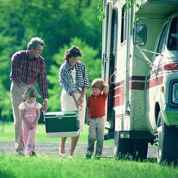 family with RV