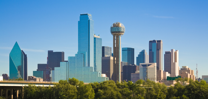 Dallas city skyline, Texas