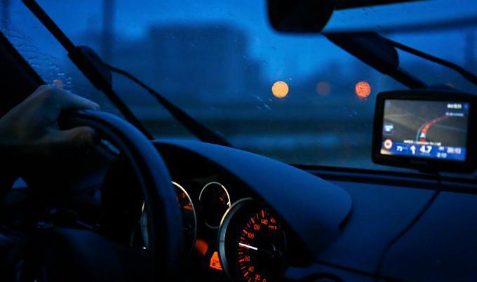 driving in the evening