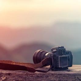 Camera on wall ledge