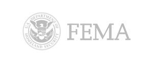FEMA with government seal logo graphic, government agency