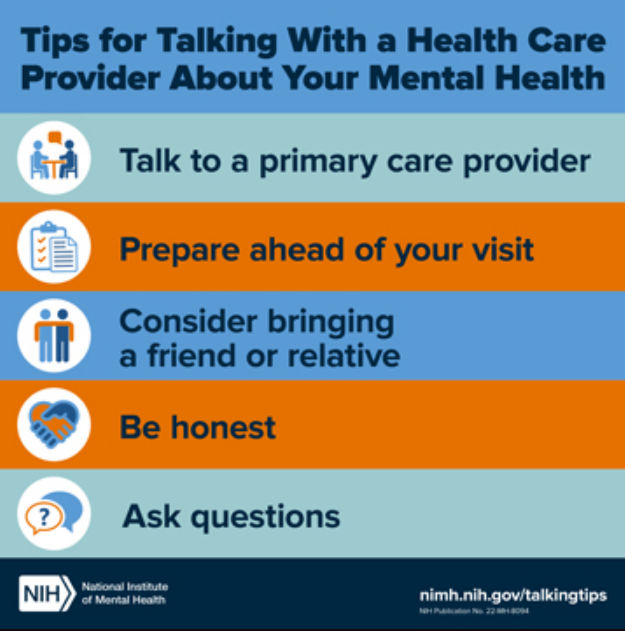 tips for talking with healtch care provider graphic