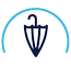 Personal umbrella icon