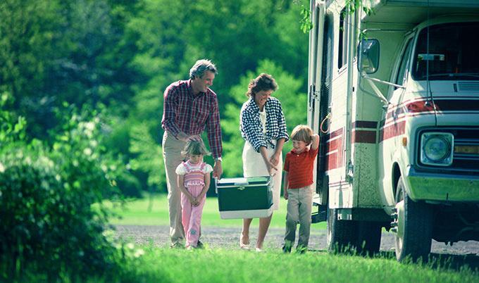 family with RV
