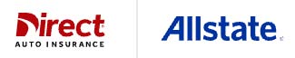 Logos for Direct Auto and Allstate