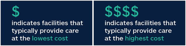 Medical care cost infographic.