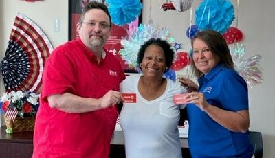 Arkansas Gas Giveaway Winner with Direct Auto Agents 