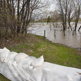 Flooded homes