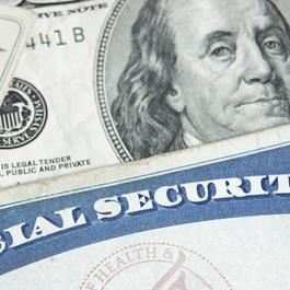 Social security cards and money. 