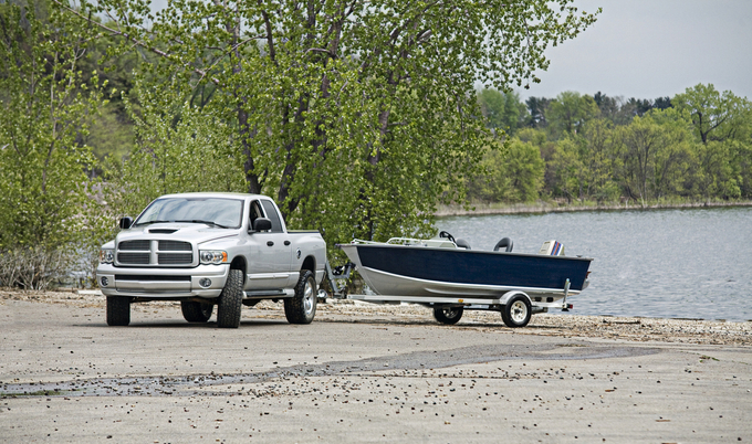 Pickup Truck with boat