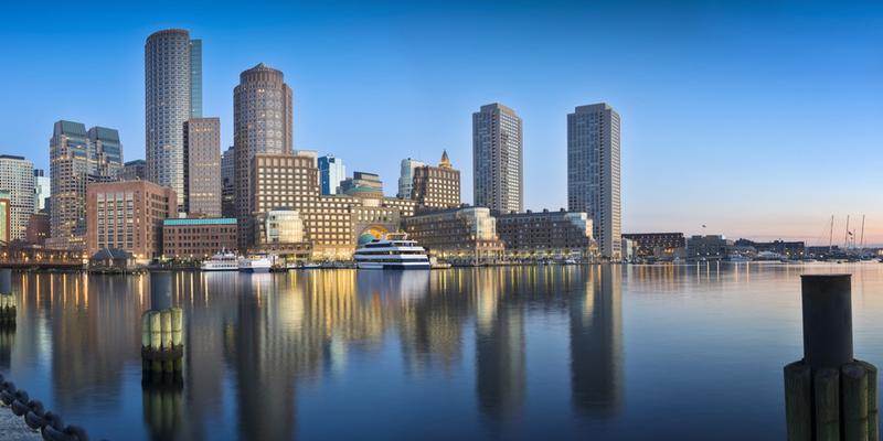 View of Boston from the Fan Pier.